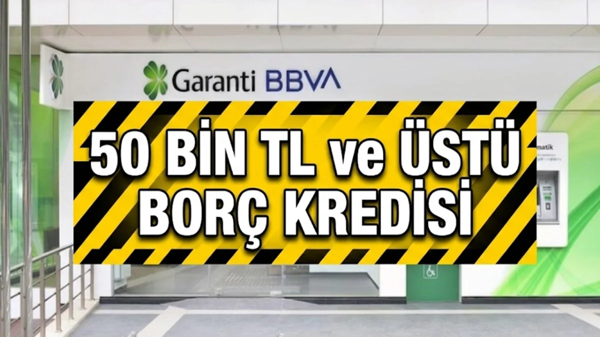 50 Bin TL Borca Kredi! Garanti BBVA Müşterilerine 6 Ay Vade İle Kampanya Sundu - Ekonomi Haberleri