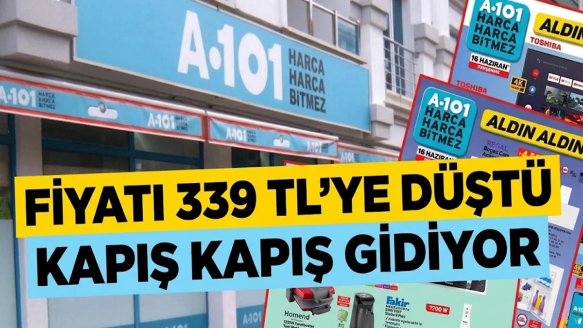 A101'den Bomba İndirim! Fiyatı 339TL'ye Düştü Kapış Kapış Gidiyor - Ekonomi Haberleri